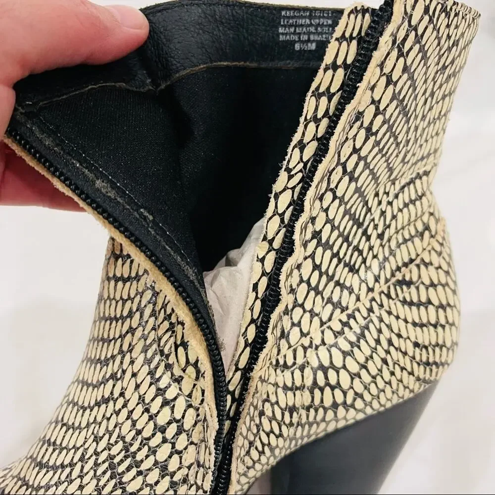 Anthropologie Matisse Keegan Snakeskin Booties 6.5